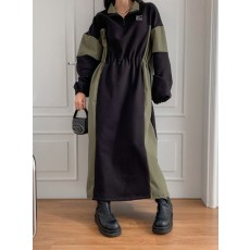 나이키 X 스투시 기모 배색 스트링원피스 (2color) -20467