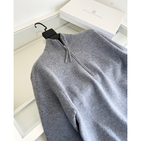 브루넬로 쿠치넬리 하프 집업 캐시미어 니트-레플리카 사이트 쇼핑몰