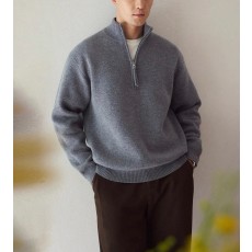 브루넬로 쿠치넬리 하프 집업 캐시미어 니트