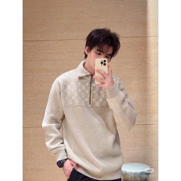 루이비통 하프 집업 풀오버 니트-레플리카 사이트 쇼핑몰
