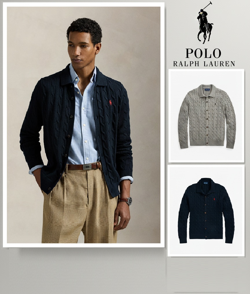 폴로 랄프로렌 케이블 니트 가디건 - 2 Color