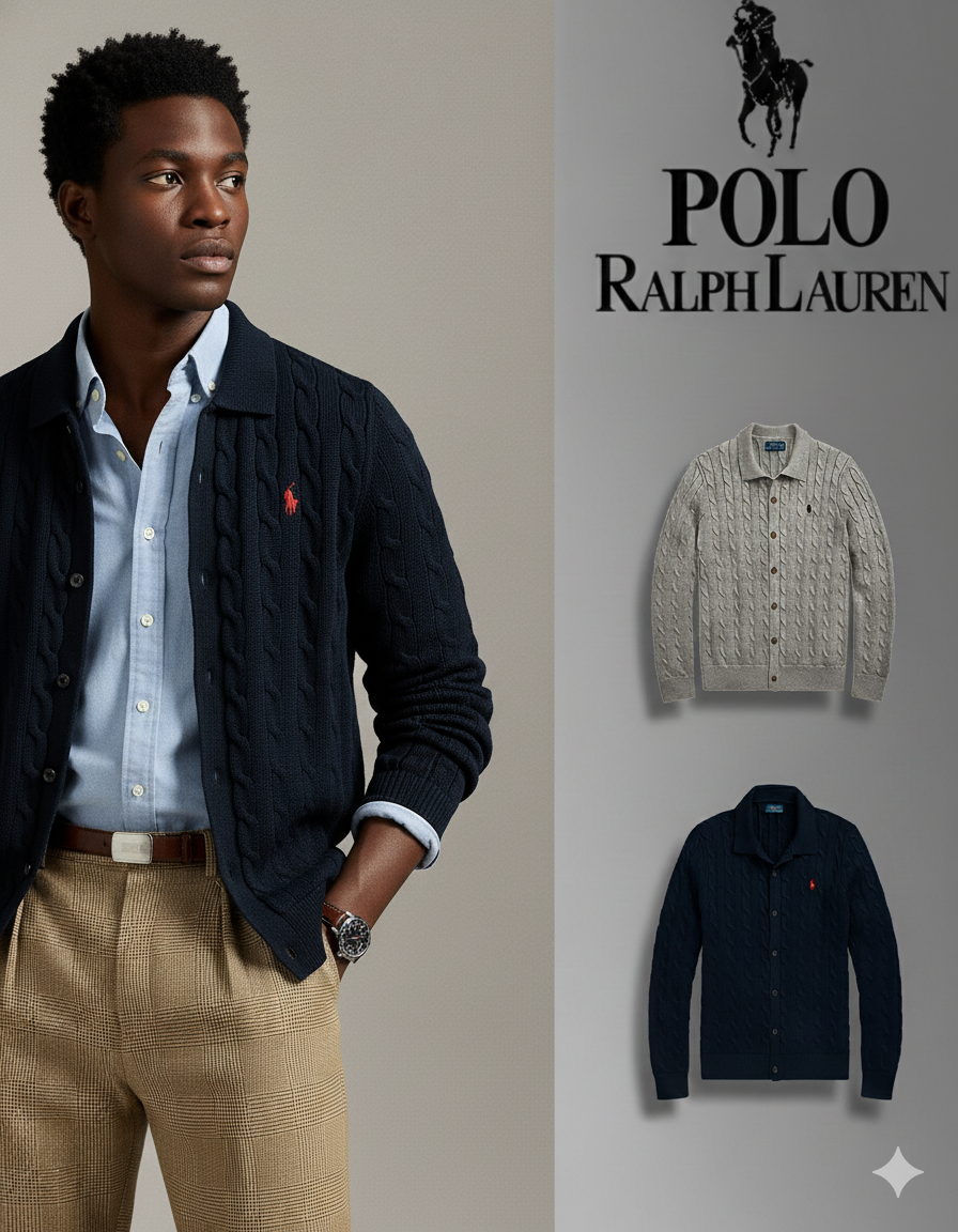 폴로 랄프로렌 케이블 니트 가디건 - 2 Color