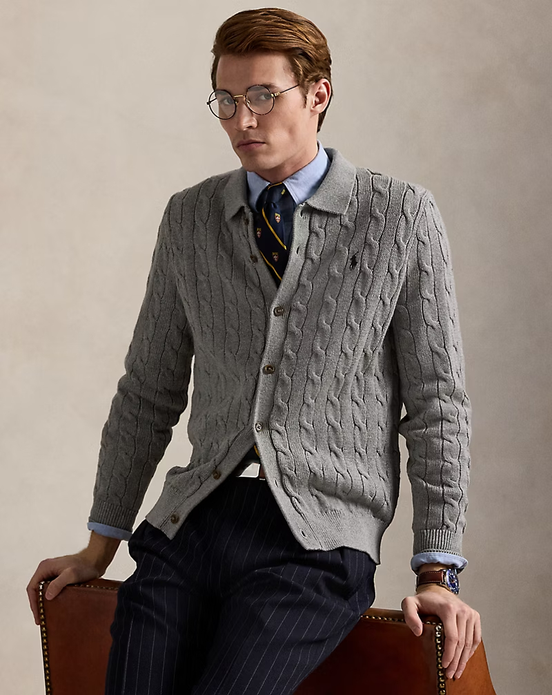 폴로 랄프로렌 케이블 니트 가디건 - 2 Color