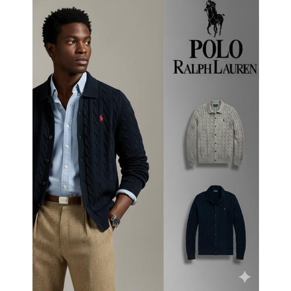 폴로 랄프로렌 케이블 니트 가디건 - 2 Color-레플리카 사이트 쇼핑몰