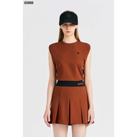 지포어 여성 우븐 저지 베스트 - 2 Color