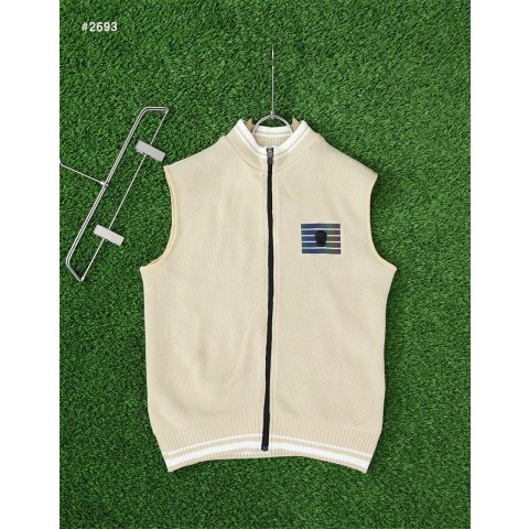 어메이징크리 빅 스컬 니트 집업 베스트 - 2 Color