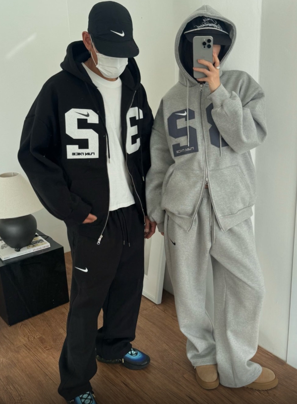 나이키 32후드집업 세트 (기모) -2color