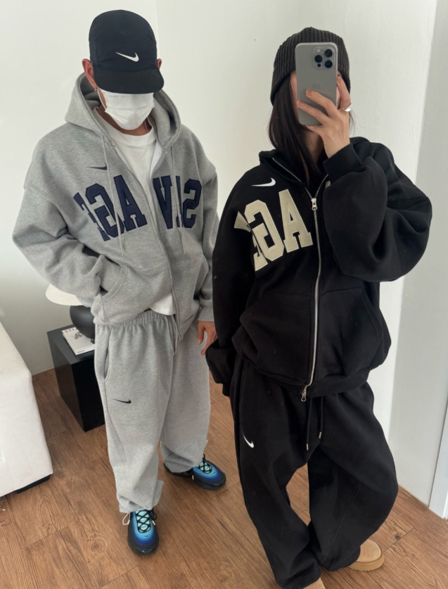 나이키 세비지 후드집업 세트 (기모) -2color