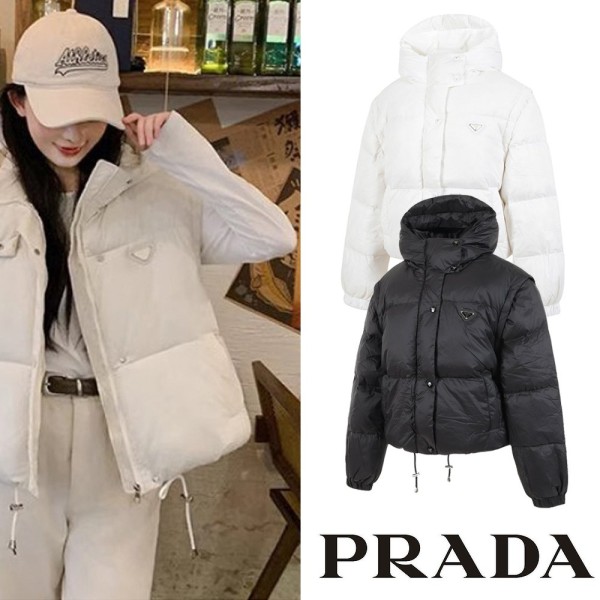 *기획특가* 프라다 클래식 트라이앵글 후드 덕다운 멀티 패딩 (3color) -100%오리털--레플리카 사이트 쇼핑몰