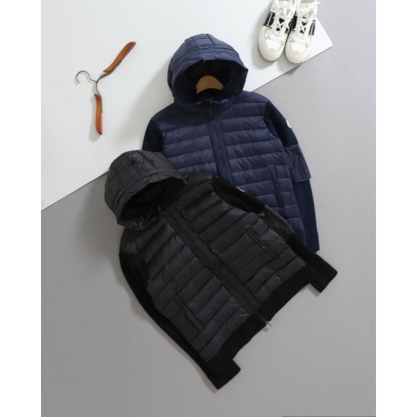 몽클레어 로고 패치 울 니트 패딩자켓 - 2 Color-레플리카 사이트 쇼핑몰