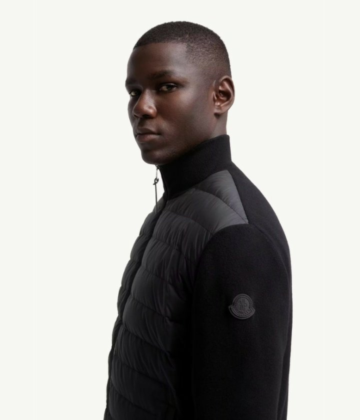 몽클레어 패딩 울 캐시미어 집업 카디건