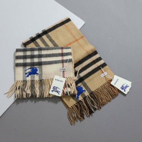 버버리 EKD 로고 프린지 캐시미어 머플러 - 2 Color