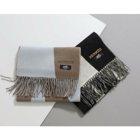 에르메스 캐시미어 홀스 투톤 머플러 - 2 Color