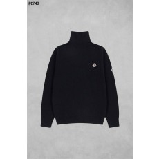 몽클레어 모티프 스몰 로고 패치 베이직 터틀넥 니트 풀오버