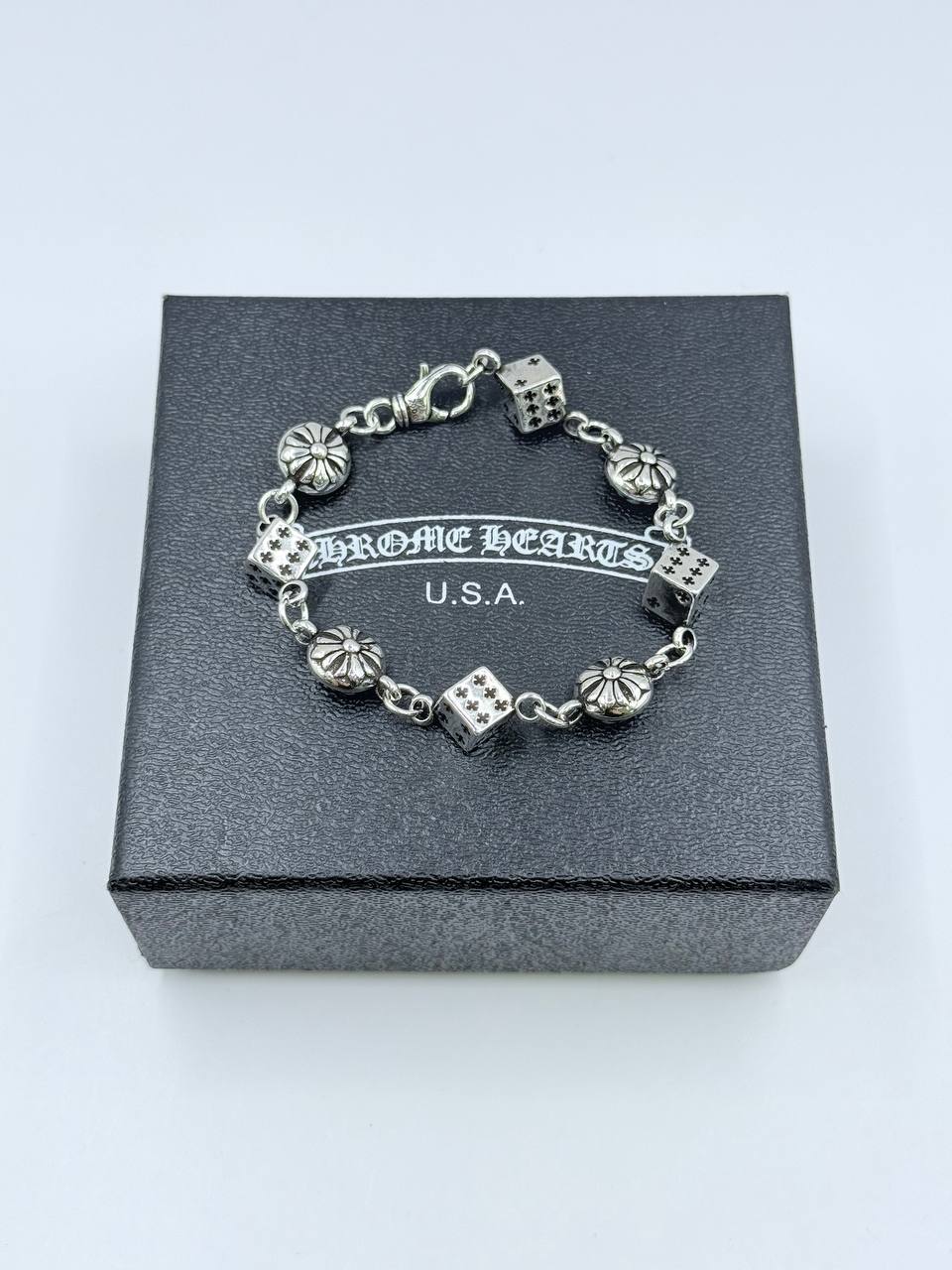 크롬하츠 다이스 주사위 크로스 볼 팔찌