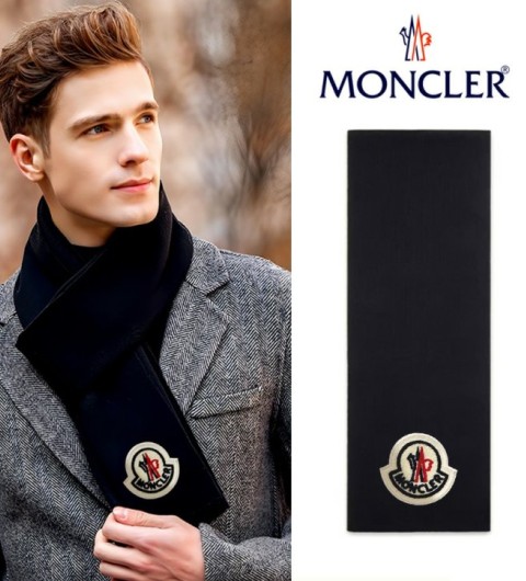 25FW몽클레어 보플 패치 울 머플러