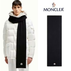 25FW몽클레어 클래식 패치 울 머플러