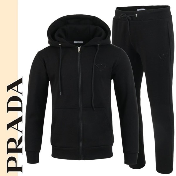 프라다 백로고 후드 집업 셋업-레플리카 사이트 쇼핑몰