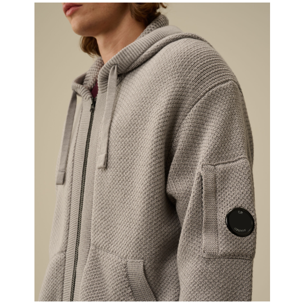 씨피컴퍼니 울 니트 후드 집업 니트 - 2 Color-레플리카 사이트 쇼핑몰