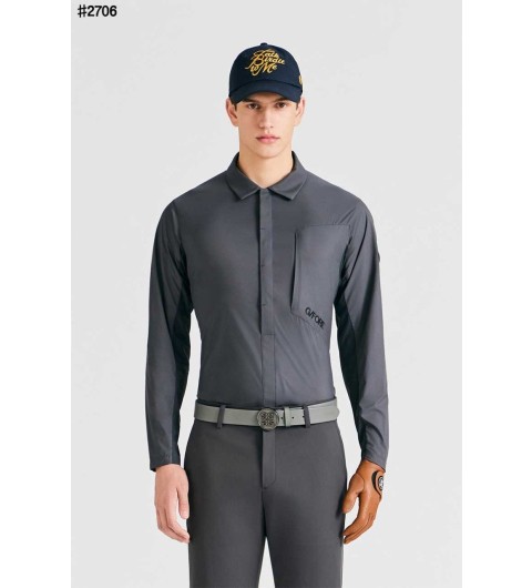 지포어 우븐 저지 하이브리드 셔츠 라이크 폴로 - 2 Color