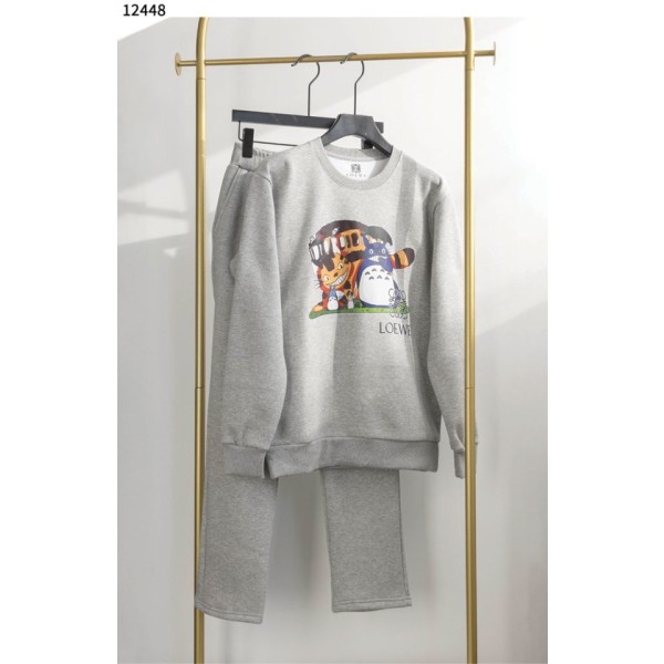 로에베 토토로 고양이버스 모티브 맨투맨 팬츠 기모 트레이닝 세트 - 2 Color-레플리카 사이트 쇼핑몰
