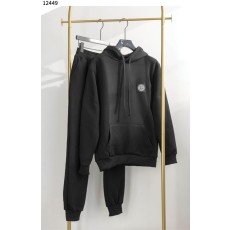 스톤아일랜드 라인 기모 후드티 조거팬츠 트레이닝 세트 - 2 Color