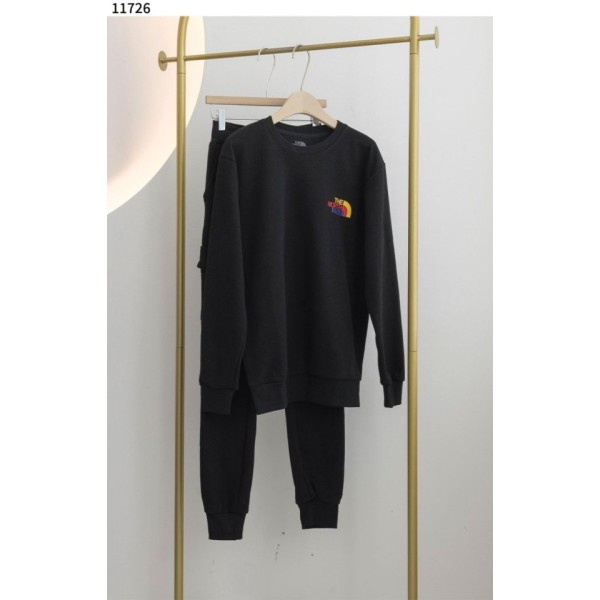 노스페이스 로고 맨투맨 밴딩 팬츠 기모 세트 - 2 Color-레플리카 사이트 쇼핑몰