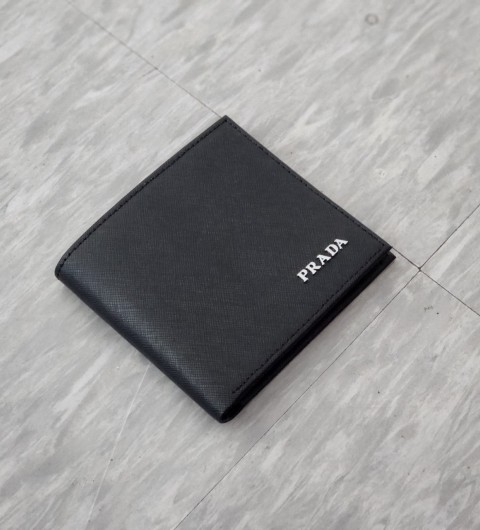 프라다 사피아노 레터링 반지갑