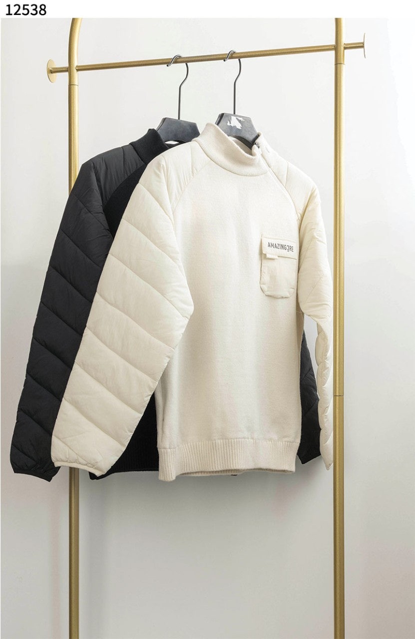 어메이징크리 남성 겨울 프리미엄 골프 패딩니트 - 2 Color