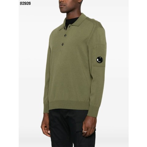 CP컴퍼니 렌즈 패치 메리노 울 니트 폴로 - 3 Color