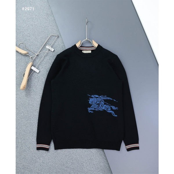 버버리 블루 기마자수 EKD 라운드 니트-레플리카 사이트 쇼핑몰