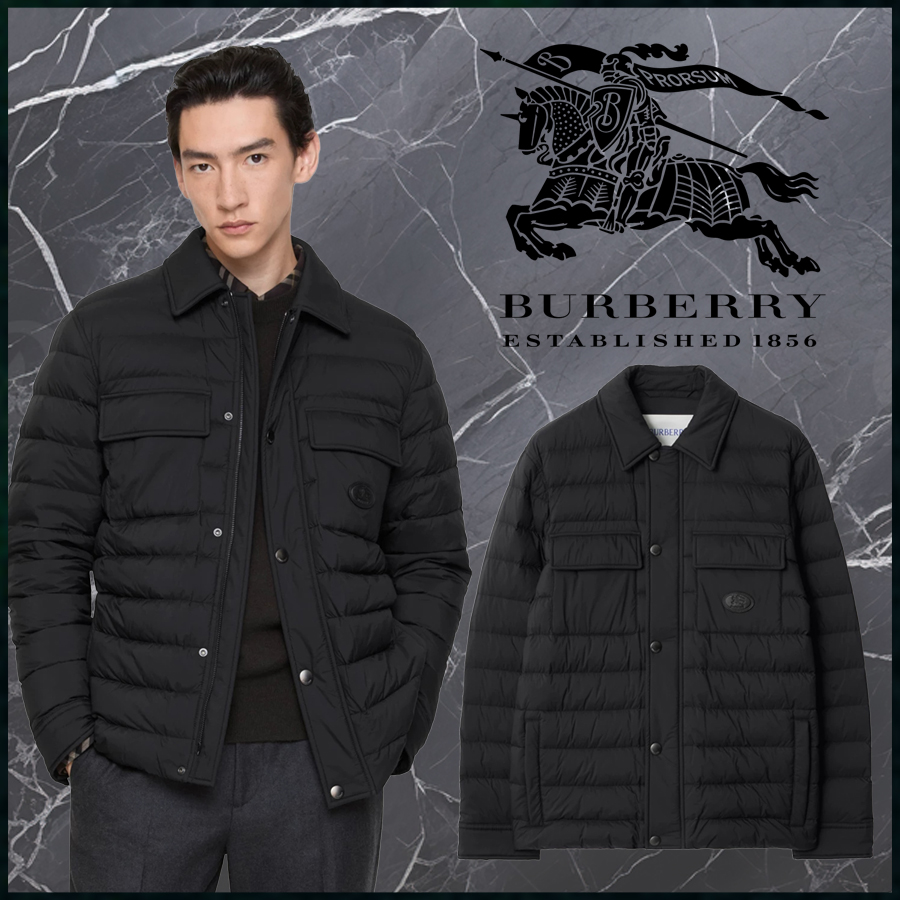 버버리 나일론 오버셔츠 경량패딩 - 2Color