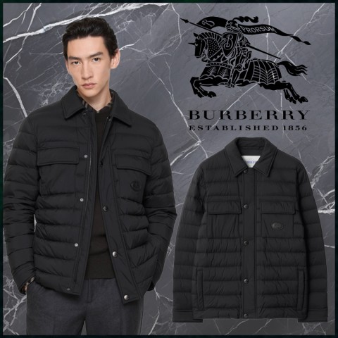 버버리 나일론 오버셔츠 경량패딩 - 2Color