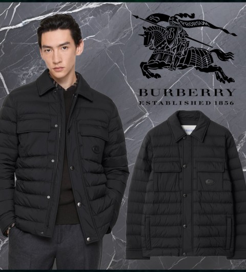 버버리 나일론 오버셔츠 경량패딩 - 2Color