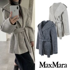 [MaxMara] 막스마라 드 카멜헤어 핸드메이드 하프코트 (2color)
