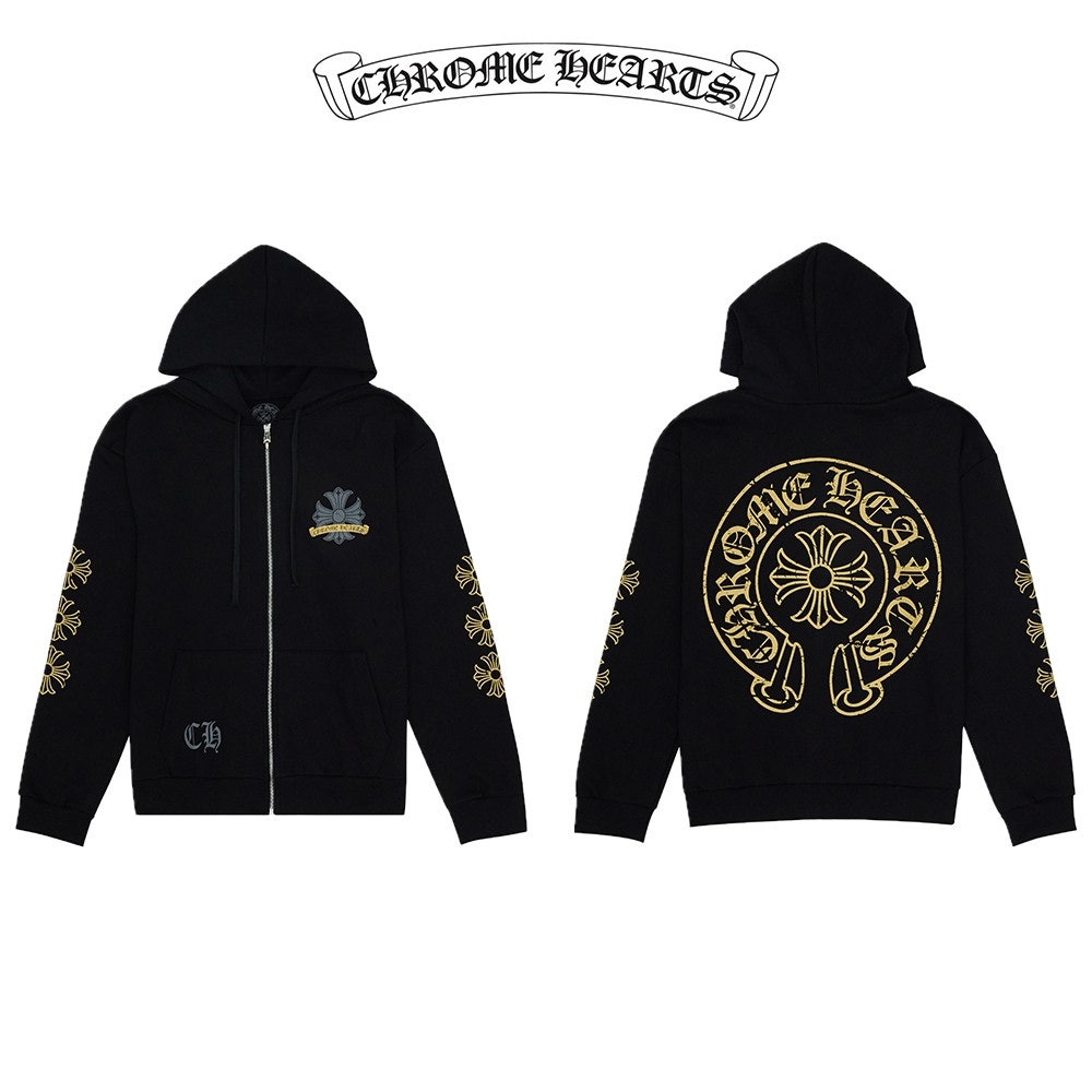 크롬하츠 크랙 후드집업