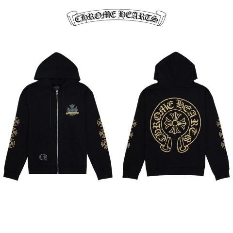 크롬하츠 크랙 후드집업