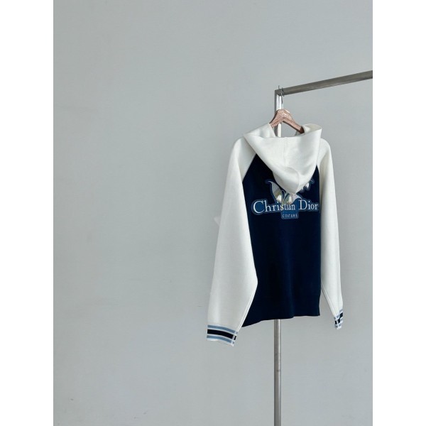 디올 여성 플라워 배색 후드집업-레플리카 사이트 쇼핑몰