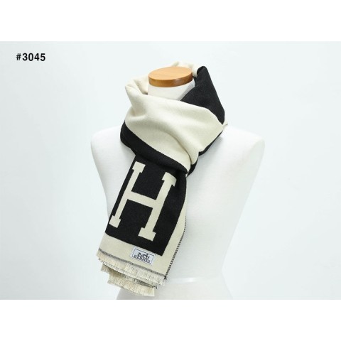 에르메스 H 포인트 리버시블 숄 머플러