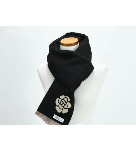 샤넬 로즈 클래식 리버시블 울 머플러