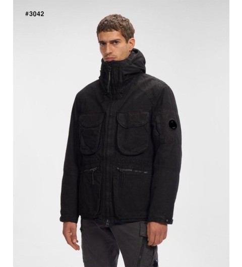 CP컴퍼니 더블 레이어드 포켓 렌즈 후드 자켓 - 2 Color