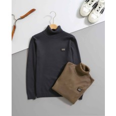 로로피아나 로고 실버탭 터틀넥 스웨터 - 2 Color