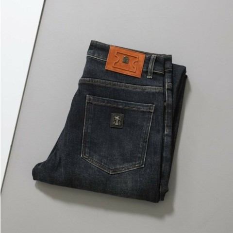 브루넬로 쿠치넬리 오렌지탭 기모 워시 데님 팬츠