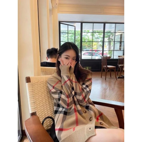 버버리 체크 울 가디건 -여성용--레플리카 사이트 쇼핑몰