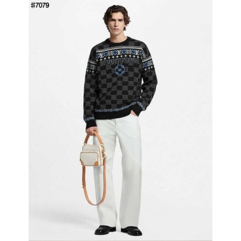 루이비통 뉴 페어 모노그램 자카드 울 니트 풀오버