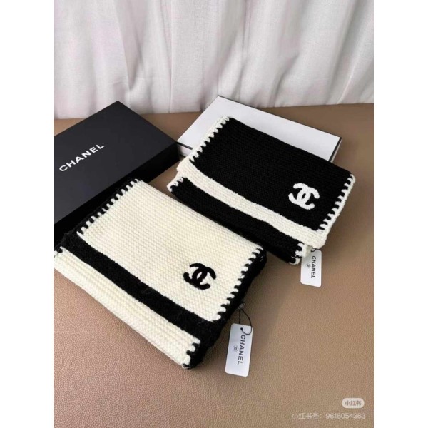 샤넬 로고 양모 머플러 - 2 Color-레플리카 사이트 쇼핑몰