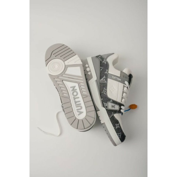 루이비통 LV 트레이너 스니커즈 - 그레이-레플리카 사이트 쇼핑몰