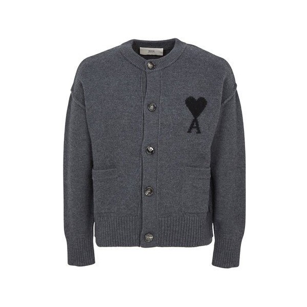 아미 빅하트 로고 울 가디건-레플리카 사이트 쇼핑몰