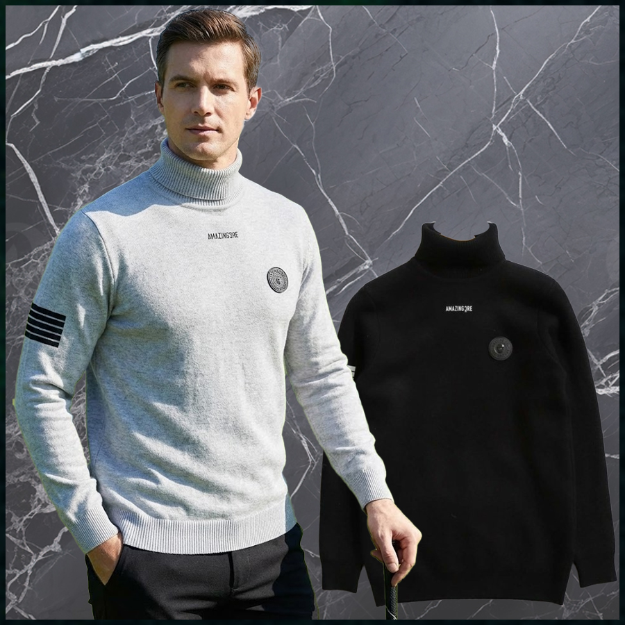 어메이징크리 알렉스레이 기모 터틀넥 스웨터 - 2 Color