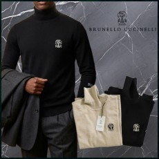 브루넬로 쿠치넬리 클래식 로고 터틀넥 스웨터 - 2 Color